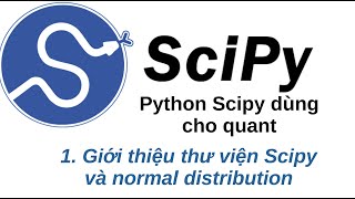 1 Dùng Python Scipy như nào  Normal distribution [upl. by Selimah120]