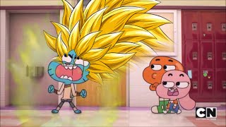 Gumball goes super saiyan blue [upl. by Giarc]