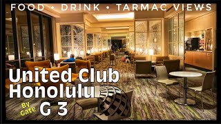 UNITED CLUB LOUNGE HNL HONOLULU [upl. by Sergu659]