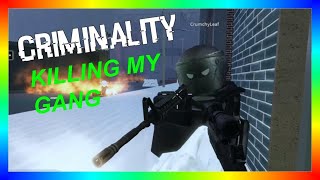 KILLING My OWN GANG In CRIMINALITY Roblox TESLYAI [upl. by Homans]