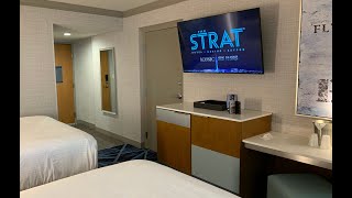 Stratosphere Hotel Las Vegas Central Tower Elite Two Queen Room Tour [upl. by Valina]