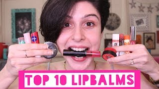 TOP 10 LIP BALMS 💋 [upl. by Eldwun]