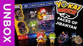 EXCLUSIVE Faces of Jibanyan Unboxing  GIVEAWAY  Yokai Watch Only at Gamestop [upl. by Genny]