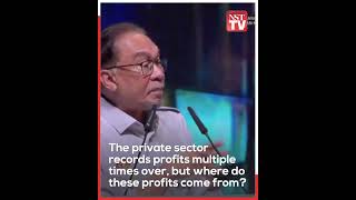 Anwar Private sector should take leaf out of govts playbook implement reasonable wages [upl. by Ireg871]