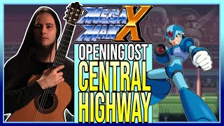 『 Mega Man X OST 』 Central Highway Opening Stage OST Fingerstyle Guitar Cover [upl. by Dnomsed922]