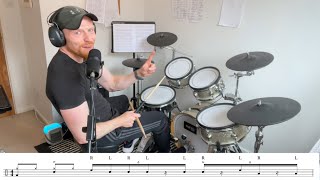 Swung 16thsSextuplet Drum Fill  One Minute Drum Lesson [upl. by Kemme]