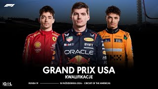 Formuła 1  GP USA Kwalifikacje  F1 NA ŻYWO  LIVE [upl. by Bannerman]