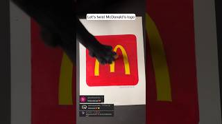 McDonalds LOGO CHANGED🤫 shorts art creative [upl. by Keating113]