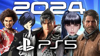 120 PS5 Games Coming In 2024 In 11 Minutes In Order of Release 4K 60FPS [upl. by Enirolf]