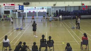 1 Play Gold  NSG C Division Girls Badminton  Sembawang Sec vs Northbrooks Sec [upl. by Armallas408]