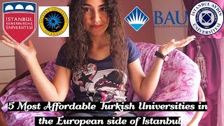 4 Most Affordable Turkish Universities on the European Side of Istanbul [upl. by Candie]