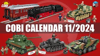 📅 November premieres from COBI  112024  Tanks trains planes cars cobi bricks [upl. by Siulegroj]