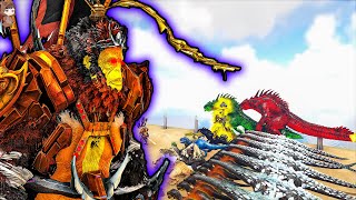 Wukong The Destroyer VS Mod Dinosaurs  ARK Mod Battle Ep374 [upl. by Hagep]