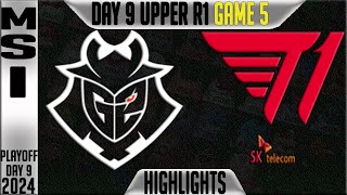 G2 vs T1 Highlights Game 5  MSI 2024 Round 1 Knockouts Day 9  G2 Esports vs T1 G5 [upl. by Lionel]