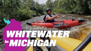 Whitewater Course in Petoskey Michigan  Bear River Valley Rec Area [upl. by Wehtta]