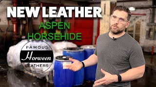 NEW Leather Horween Aspen Horsehide [upl. by Also654]