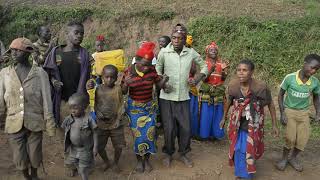 Batwa pygmies dancing 2 [upl. by Enitsrik]