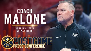 Coach Malone Full Post Game Press Conference vs Warriors 🎙 [upl. by Narat]