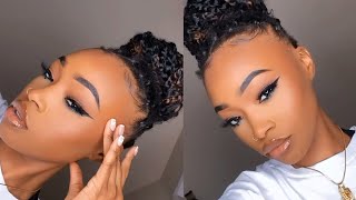 EASY MATTE SOFT GLAM MAKEUP TUTORIAL  HoodedAlmond Eyes [upl. by Verla524]