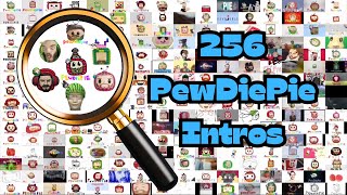 256 PewDiePie Intros Played At The Same Time  PART 3 [upl. by Hgielar]