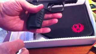 Ruger SR22 Opening the box amp quick closeup pistol OTB [upl. by Nemlaz]