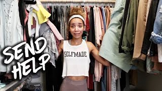 Organizing My Closet  Major Clothing Decluttering [upl. by Abagail605]