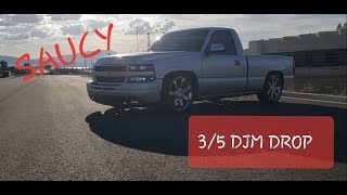 Finally lowered 9906 Silverado 35 DJM drop kit and C notch [upl. by Gelhar]