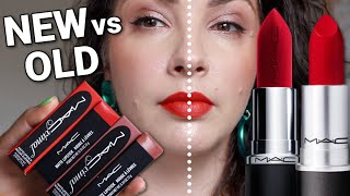 Tested new MACximal Matte Lipstick vs the old Matte Lipstick formula [upl. by Corry]