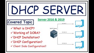 DHCP Server  Installation amp Configuration in Server  2016 amp 19 1  What is DHCP Server amp DORA [upl. by Carmine]