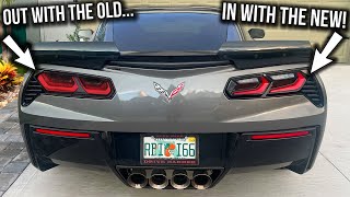 MEANEST LOOKING TAIL LIGHTS FOR A C7 CORVETTE C8 STYLE VLAND [upl. by Mariko]