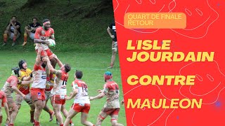 Rugby Quart de Finale Lisle Jourdain vs Mauleon [upl. by Yunfei430]