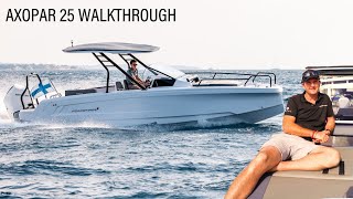 Axopar 25 Walkthrough  Eyachts [upl. by Thorlay]