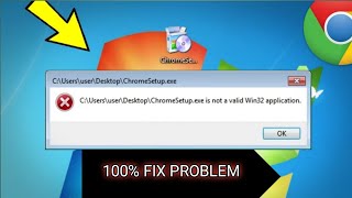 Windows7 ChromeSetupexe is not a valid Win3264 application in Windows 7 all tech Bangla2024 [upl. by Maxa762]