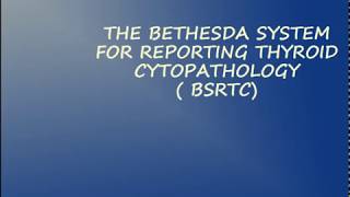 Thyroid CytologyBethesda Classification Part 1 [upl. by Buckie]