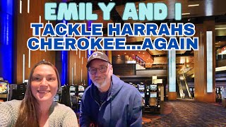 Emily amp I Tackle Harrahs Cherokee Slots casinoslots harrahscherokee [upl. by Okimuy]