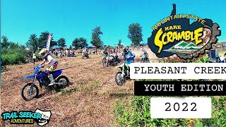 MOUNTAIN STATE HARE SCRAMBLE YOUTH BIKE EDITION 2022 PLEASANT CREEK RACEWAY [upl. by Rahmann]