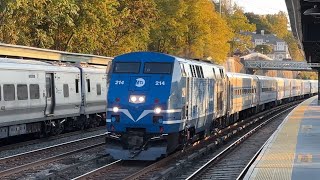 A few trains at Dobbs Ferry ft laser train and P32P42 doubleheader [upl. by Nonrev422]