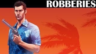 GTA Vice City  All 15 Stores Robbed [upl. by Enyrehtac379]