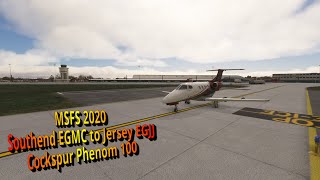 Phenom 100 EGMC EGJJ MSFS 2020 [upl. by Emersen932]