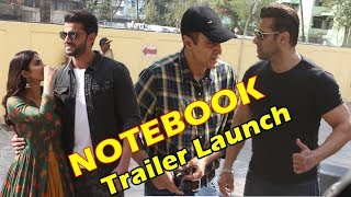 Notebook Movie Trailer Launch  Salman Khan  Zaheer Iqbal amp Pranutan Bahl [upl. by Anerys]