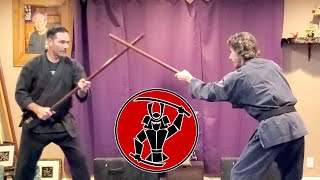 Kukishinden Ryu Goho Gata Bo Staff Kata [upl. by Acirre]