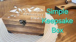 Simple Keepsake Box cricut [upl. by Eleen650]