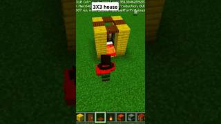 minecraft minecraftbuildingI made 3X3 house [upl. by Dazraf]