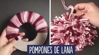 Cómo hacer pompones de lana [upl. by Idelle670]