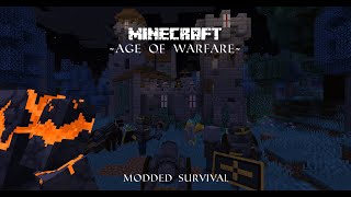 quotThese Blacksmiths keep on givingquot  Minecraft Age of Warfare  Modded Survival  Episode 3 [upl. by Aala]