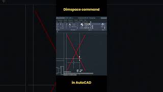 Dimspace command in AutoCAD autocad shorts [upl. by Accire]