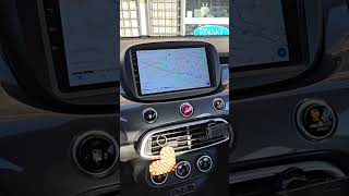 fiat 500x monitor navigatore dedicato e subwoofer amplificato sotto sedile [upl. by Genna]