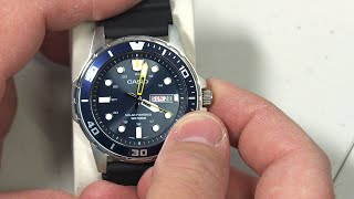 Casio Diver Style Solar MTPS110 In Depth Review [upl. by Yrrol483]