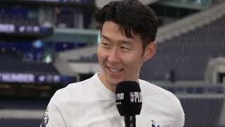 Son Heungmin’s postmatch interview after scoring winner against Luton Town [upl. by Tanny]