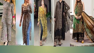 Tiger print kurti design ideas for🥰 Cheetah print kurti designtigercheetahleopard kurtidesign🥰🥰 [upl. by Seys]